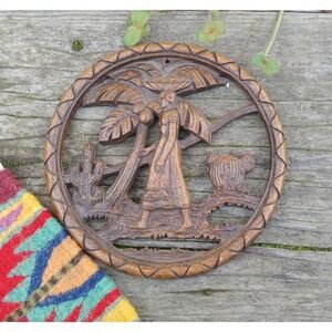 Vintage Pulpwood Wall Hanging // Cottage Chic Decor
